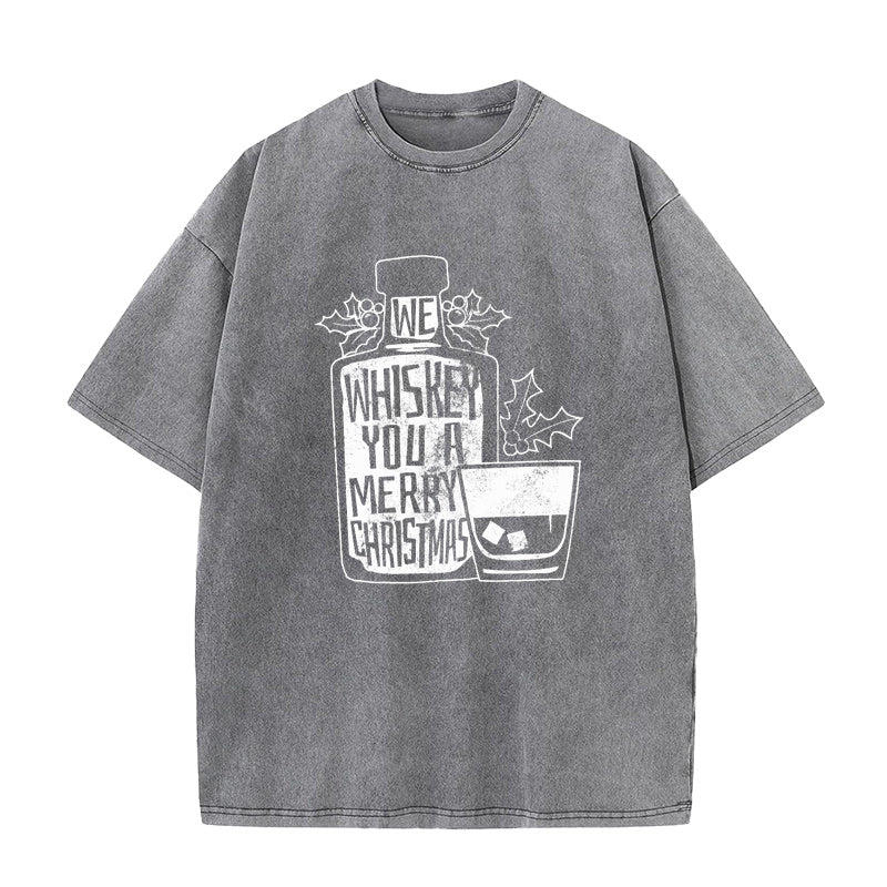 We Whiskey You A Merry Christmas Unisex Tee