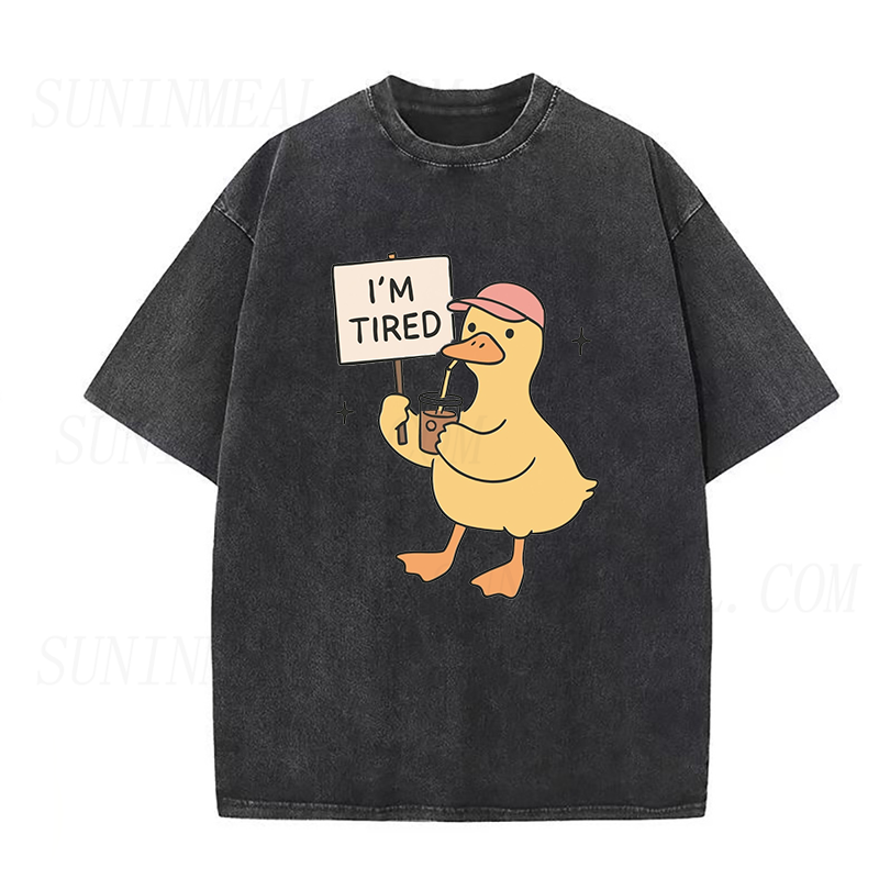 I'm Tired Duck Coffee Unisex Tee