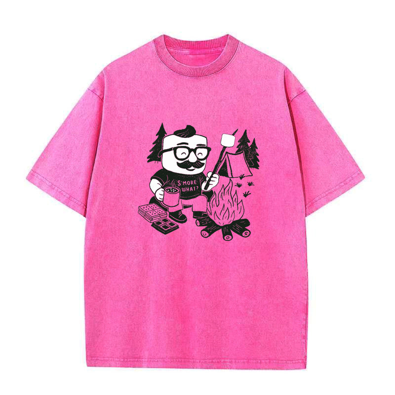 CAMPING S'MORE Marshmallow Unisex Tee