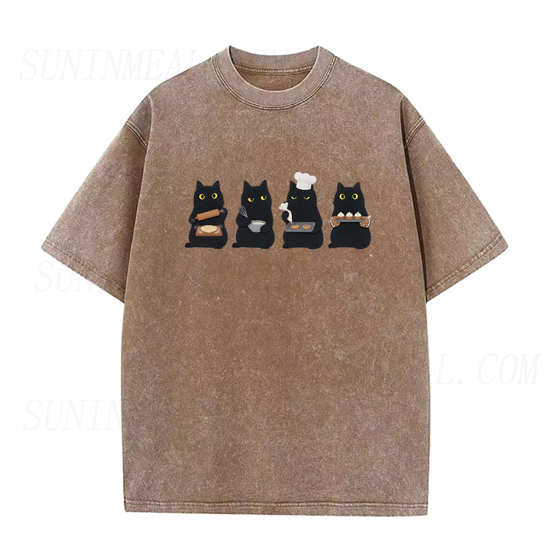 Black Cat Baking Unisex Tee