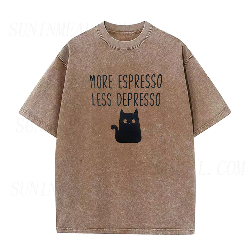 More Espresso Less Depresso Unisex Tee