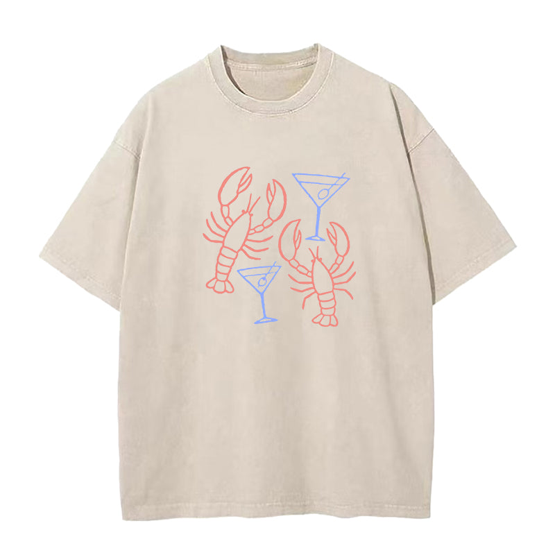 Lobster And Martini Unisex Tee