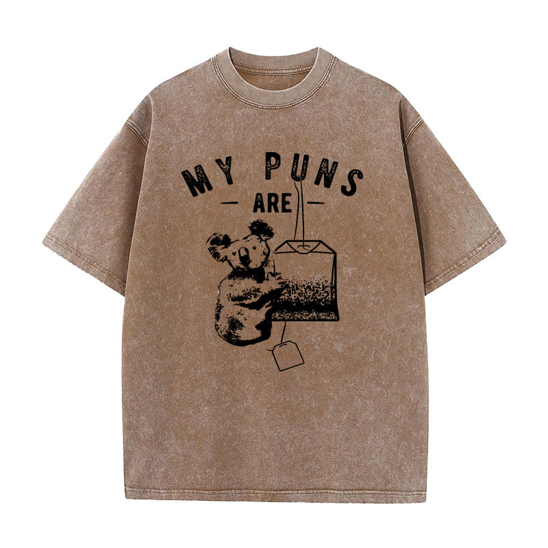 私の駄洒落はコアラ ユニセックスTシャツ