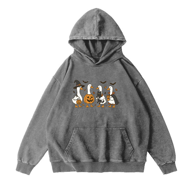 Halloween Ghost Silly Goose Unisex Hoodie
