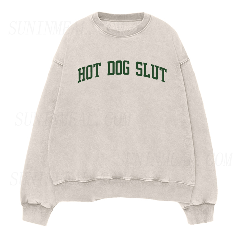 Hot Dog Slut Unisex Crewneck Sweatshirt