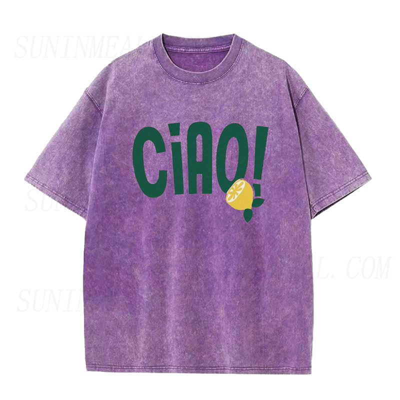 Retro Ciao Italian Lemon Unisex Tee