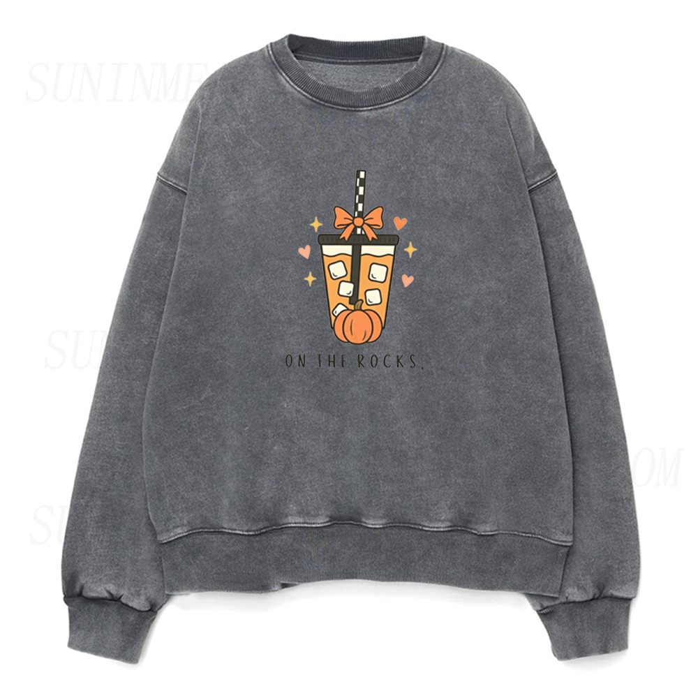 Pumpkin Spice Iced Coffee Unisex Crewneck Sweatshirt