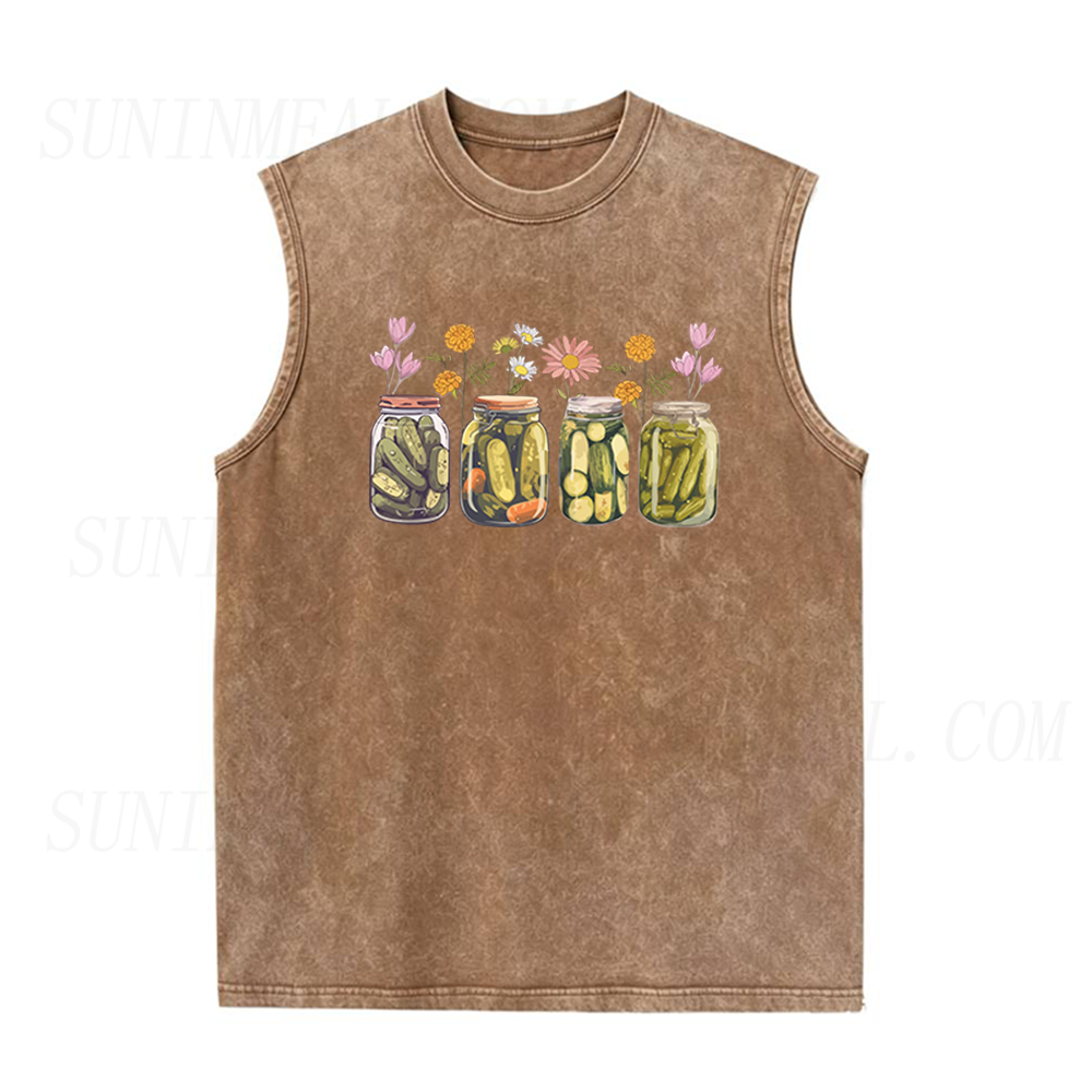 Vintage Canned Pickles Unisex Tank Top