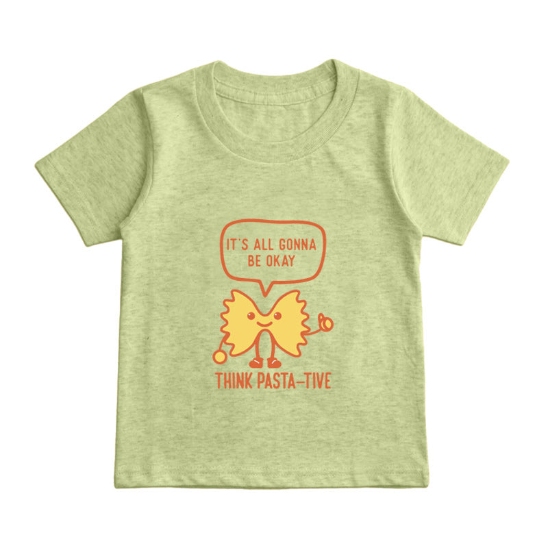 think pasta-tive Kids T-Shirt