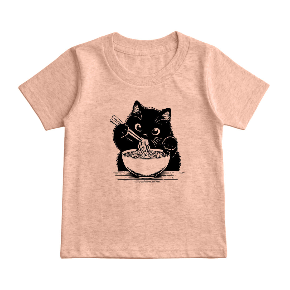 Ramen Cat   Kids T-Shirt