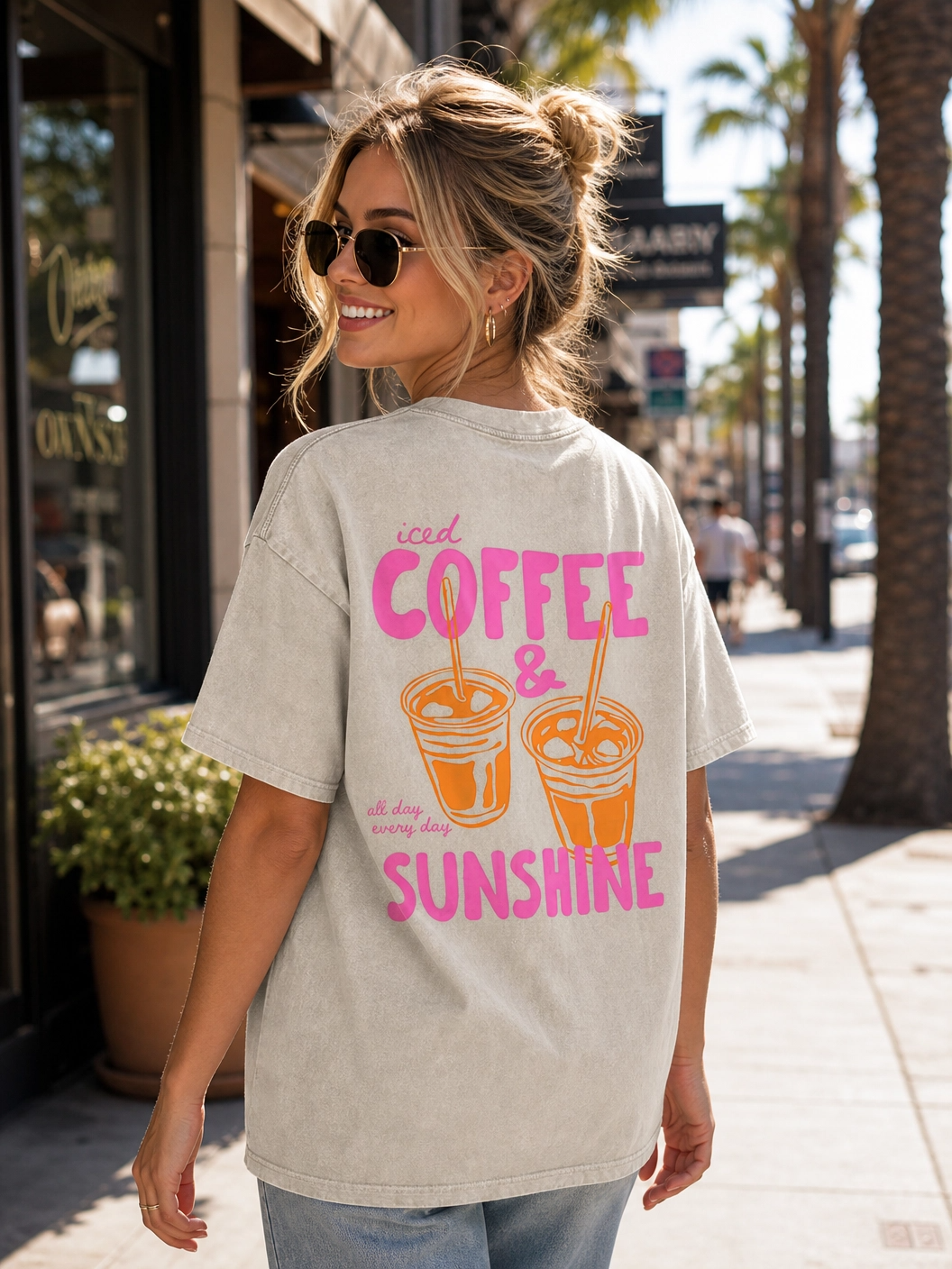 Iced Coffee & Sunshine Unisex Tee