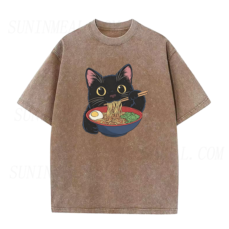 Cute Ramen Cat Unisex Tee