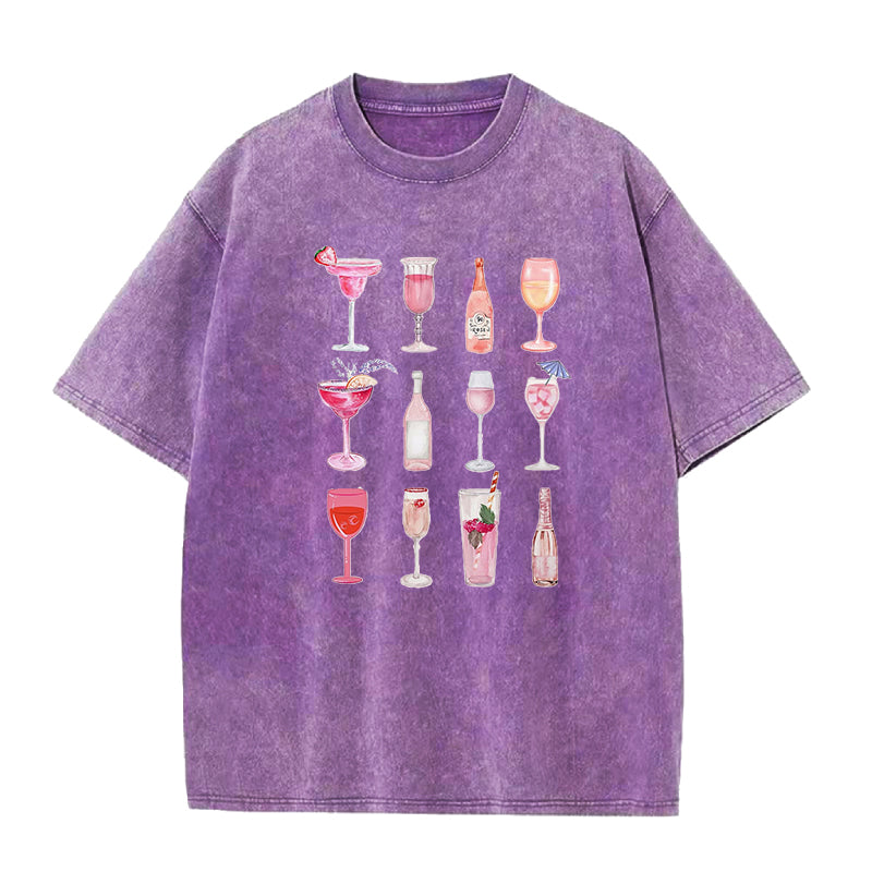 Pink Champagne Cocktail Unisex Tee