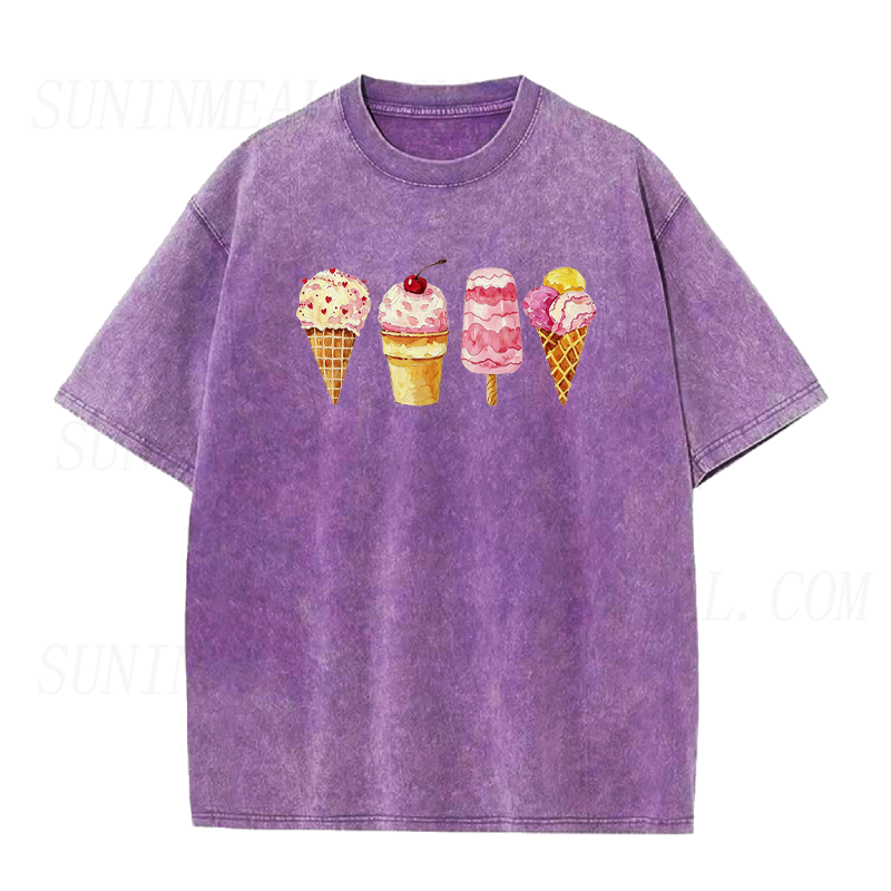 Summer Ice Cream Set Unisex Tee