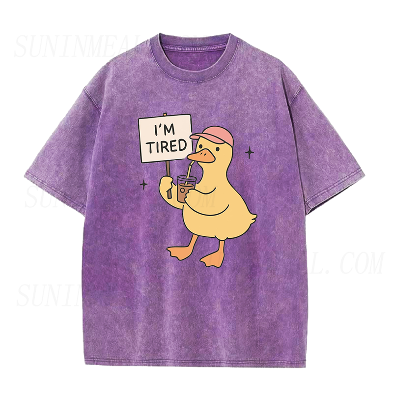 I'm Tired Duck Coffee Unisex Tee