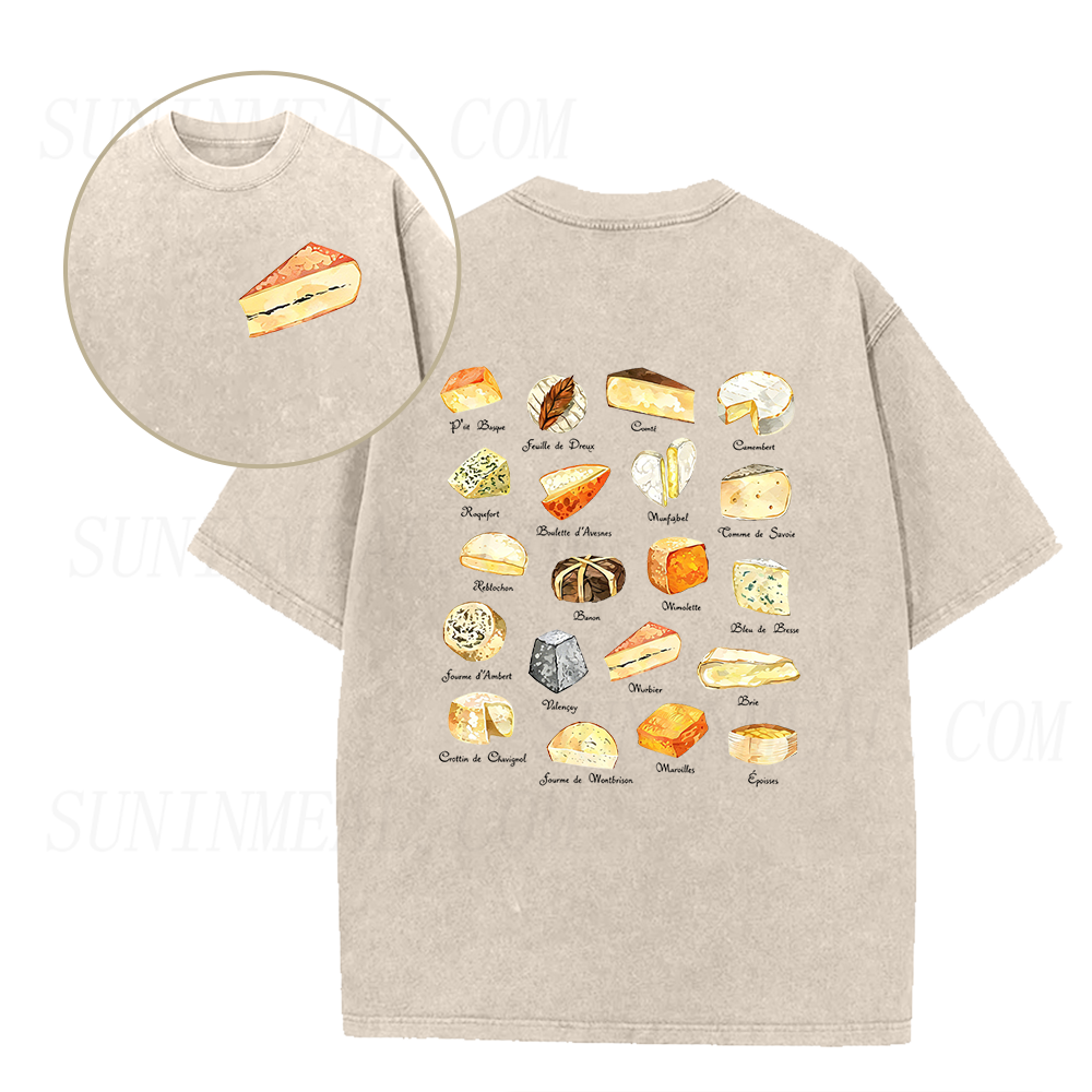 Retro French Cheese Unisex Tee
