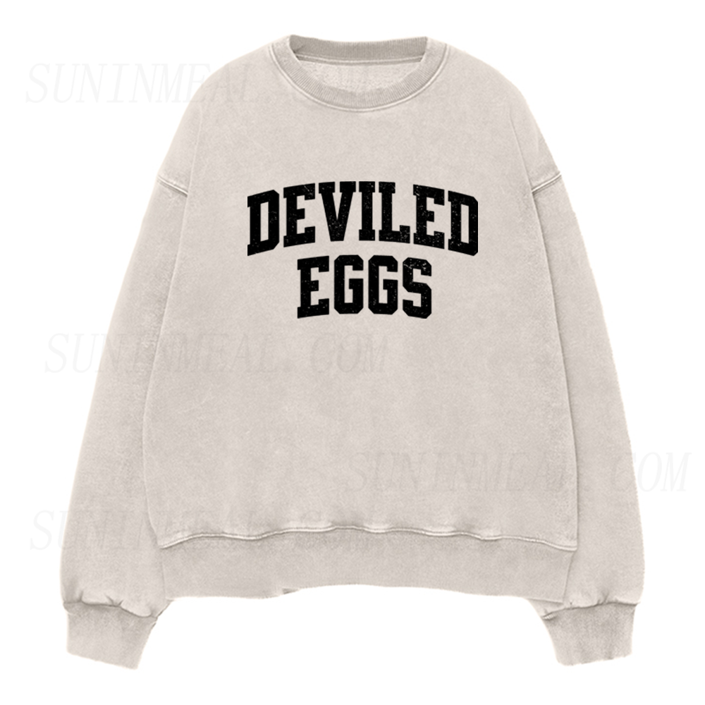 Deviled Eggs Thanksgiving Unisex Crewneck Sweatshirt