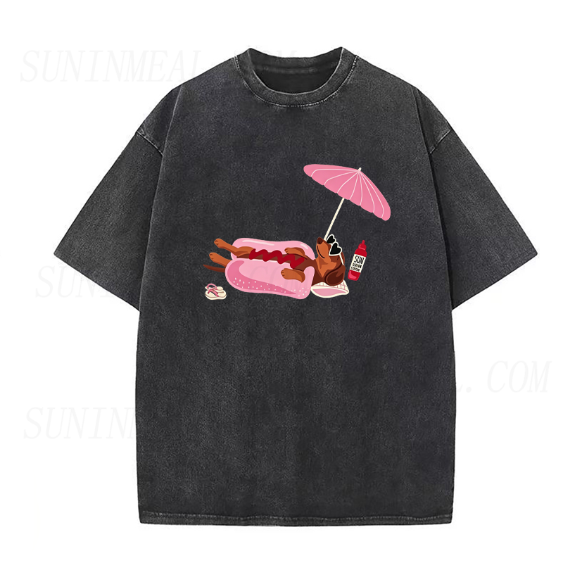 The Real Hot Dog on Vacation Unisex Tee