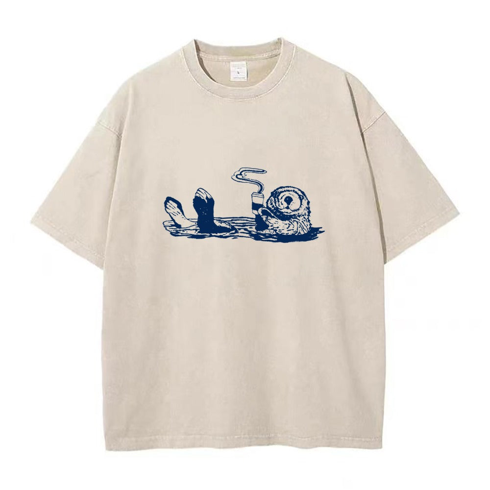 コーヒースイミングユニセックスTシャツ