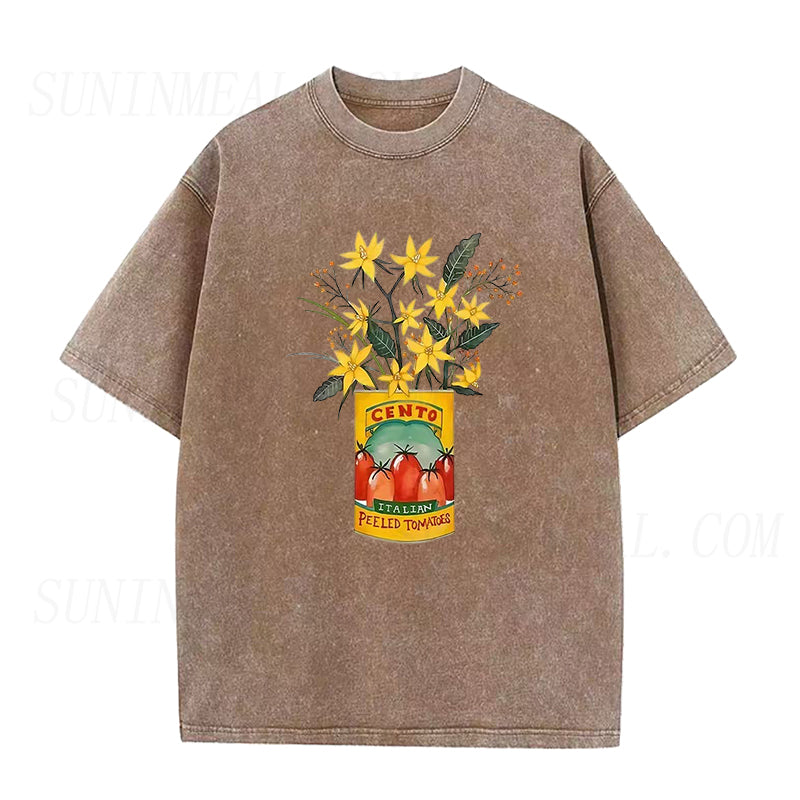 flowers and cento peeled tomatoes Unisex Tee