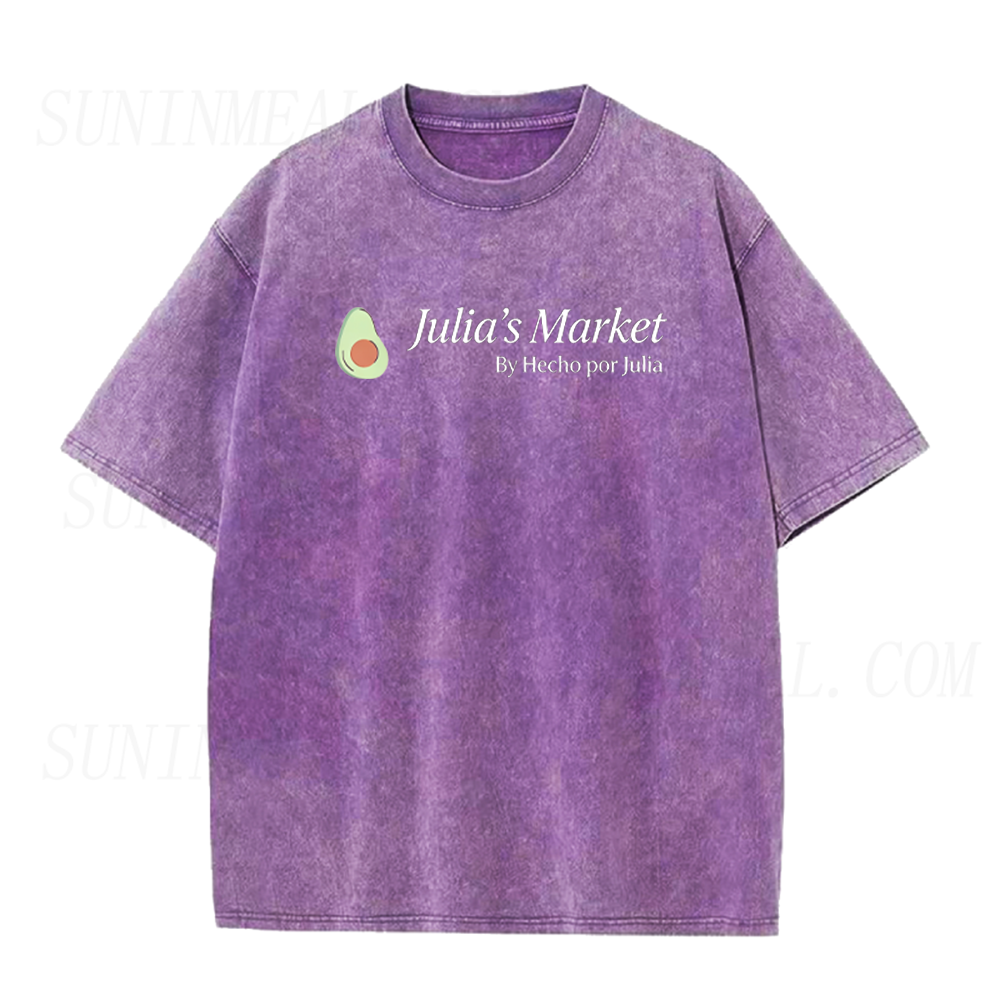 Retro Julia's Market Avocado Unisex Tee