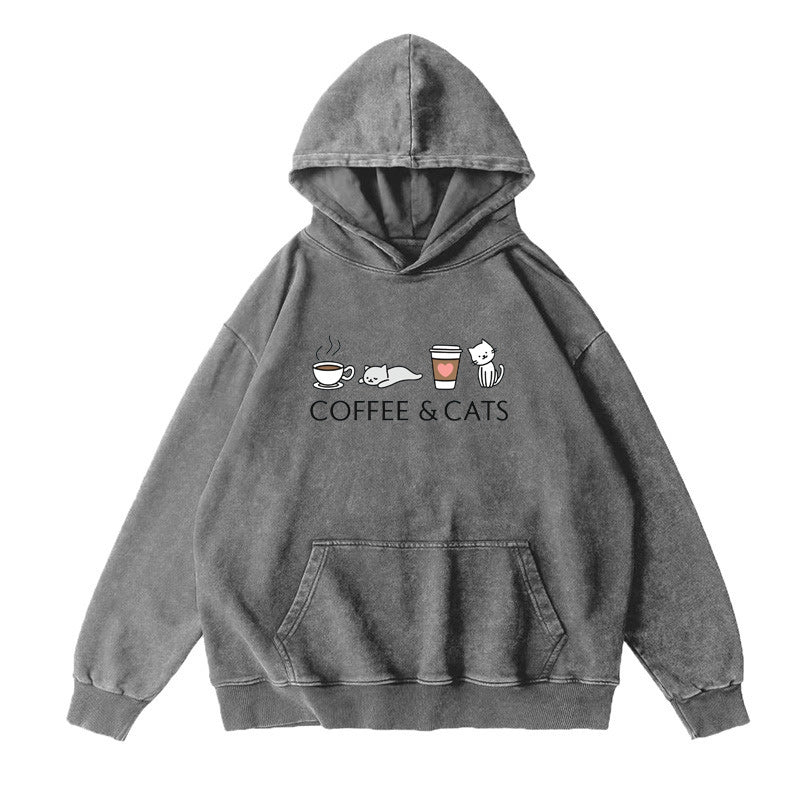 coffee& cat Unisex Hoodie