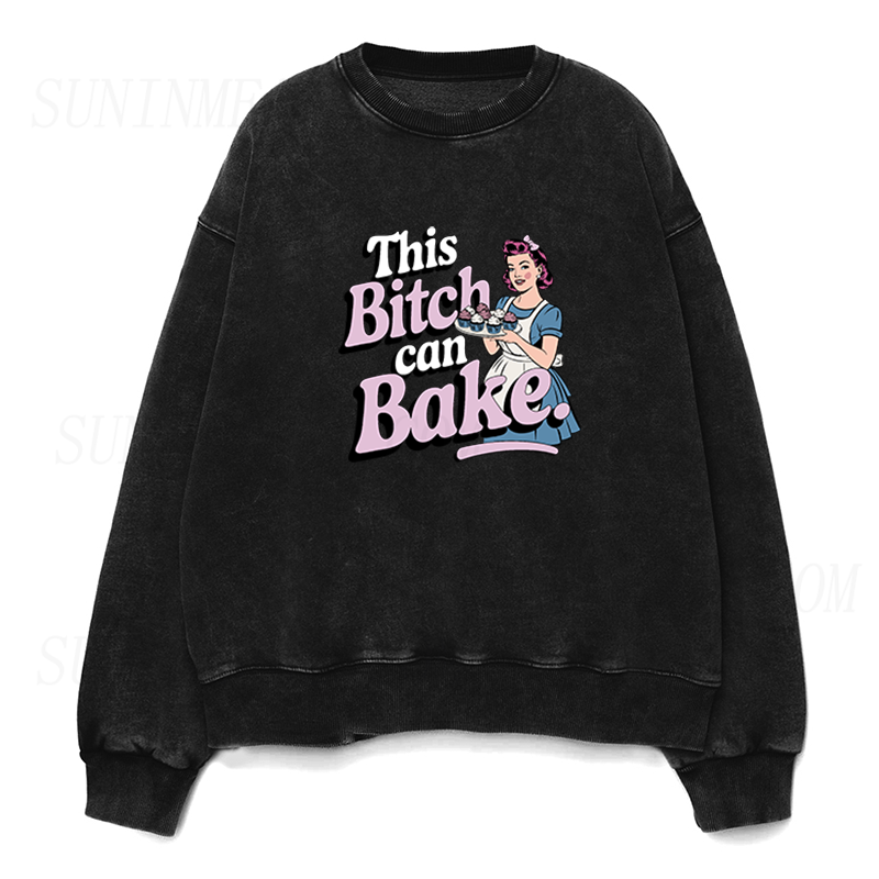 This Bitch Can Bake Unisex Crewneck Sweatshirt