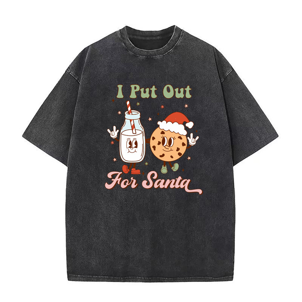 サンタのために頑張るPNGユニセックスTシャツ