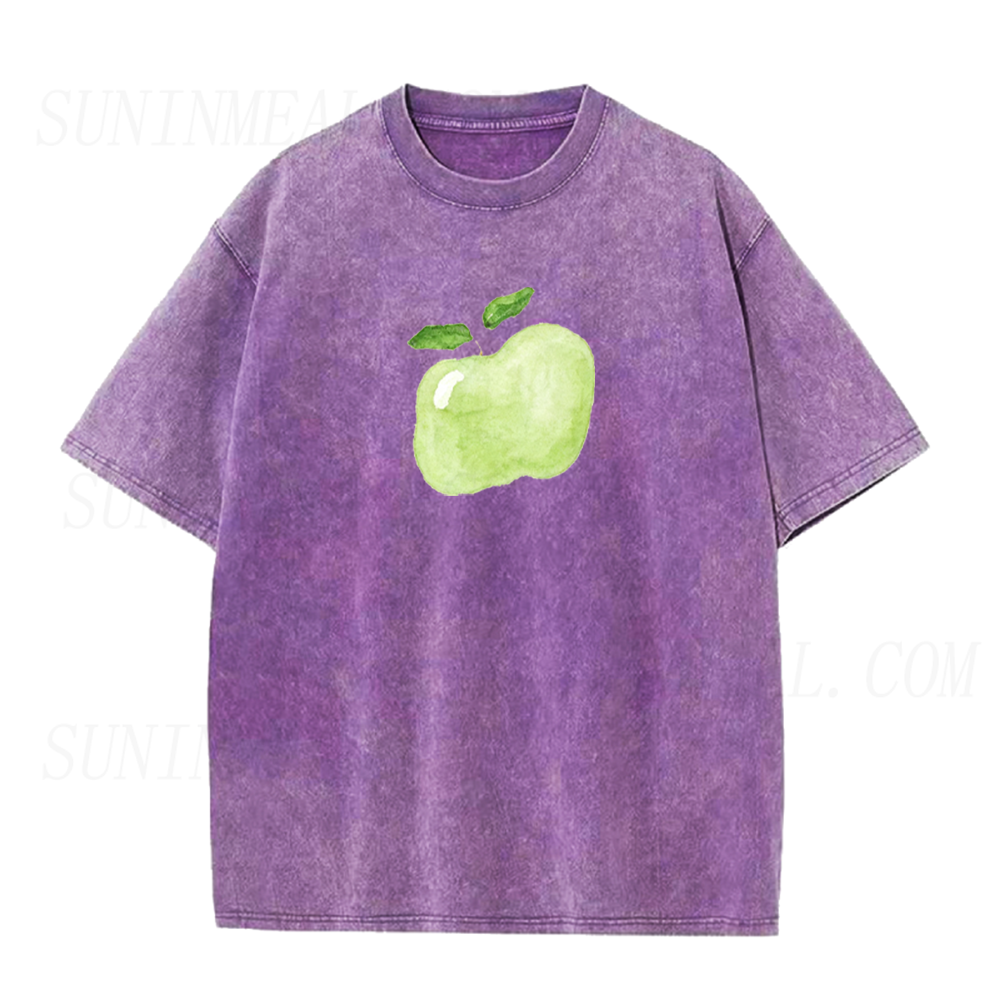 Watercolor Green Apple Unisex Tee