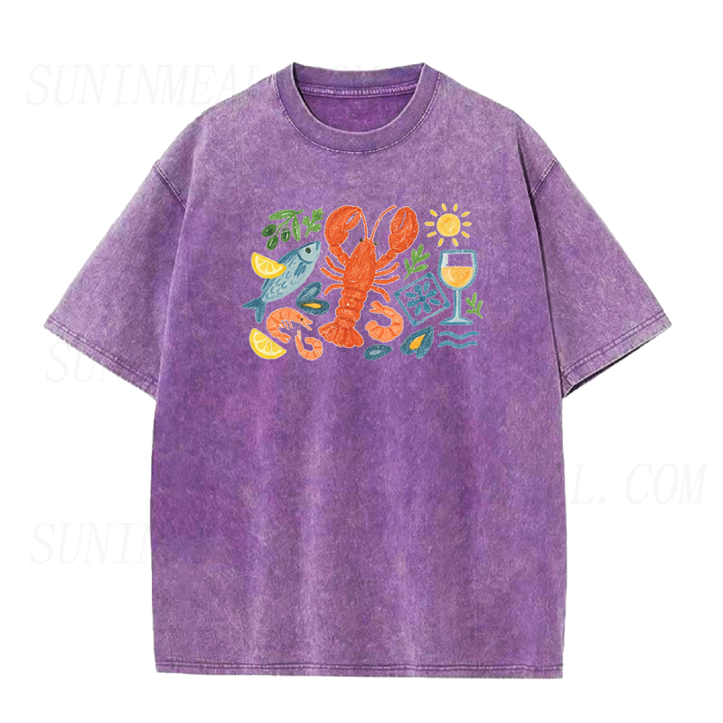 Italian Coastal Seafood Unisex Tee