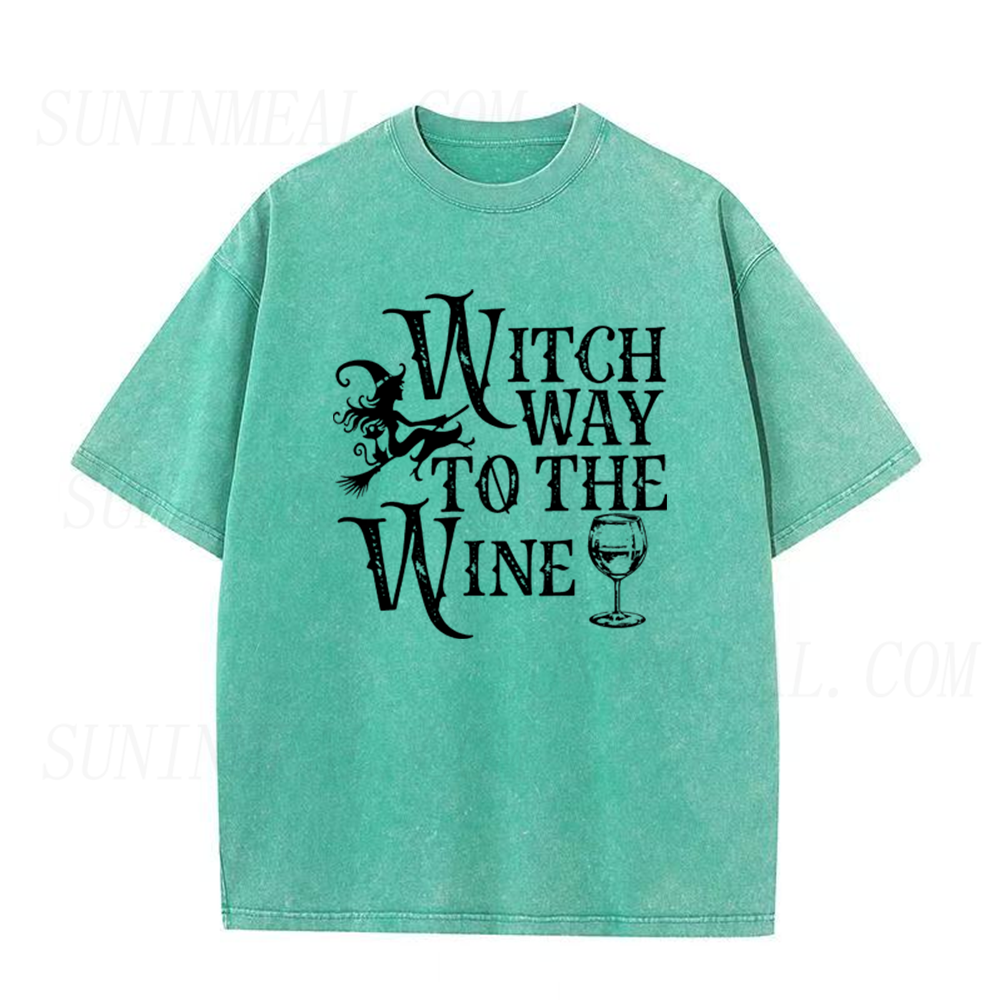 Witch Way to The Wine Unisex Tee