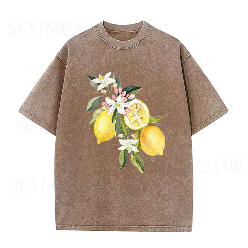 Floral Lemon Unisex Tee