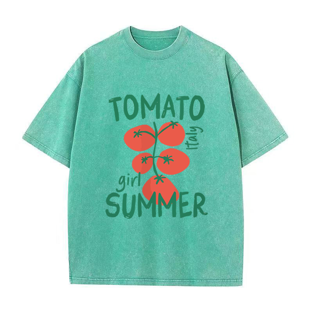 トマトガール サマーユニセックスTシャツ