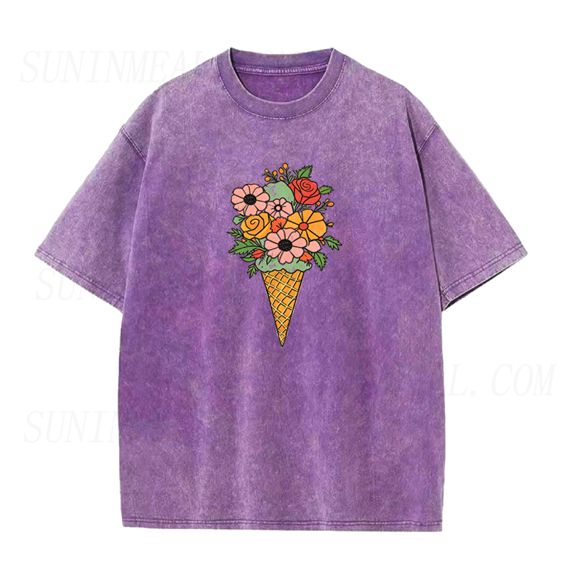 Floral Ice Cream Unisex Tee
