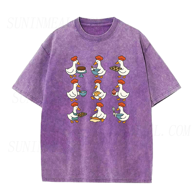 Cute Goose Baking Unisex Tee
