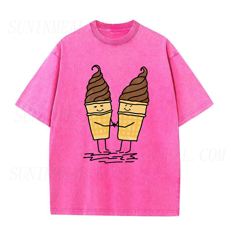 Ice Cream Cone Couple Tee