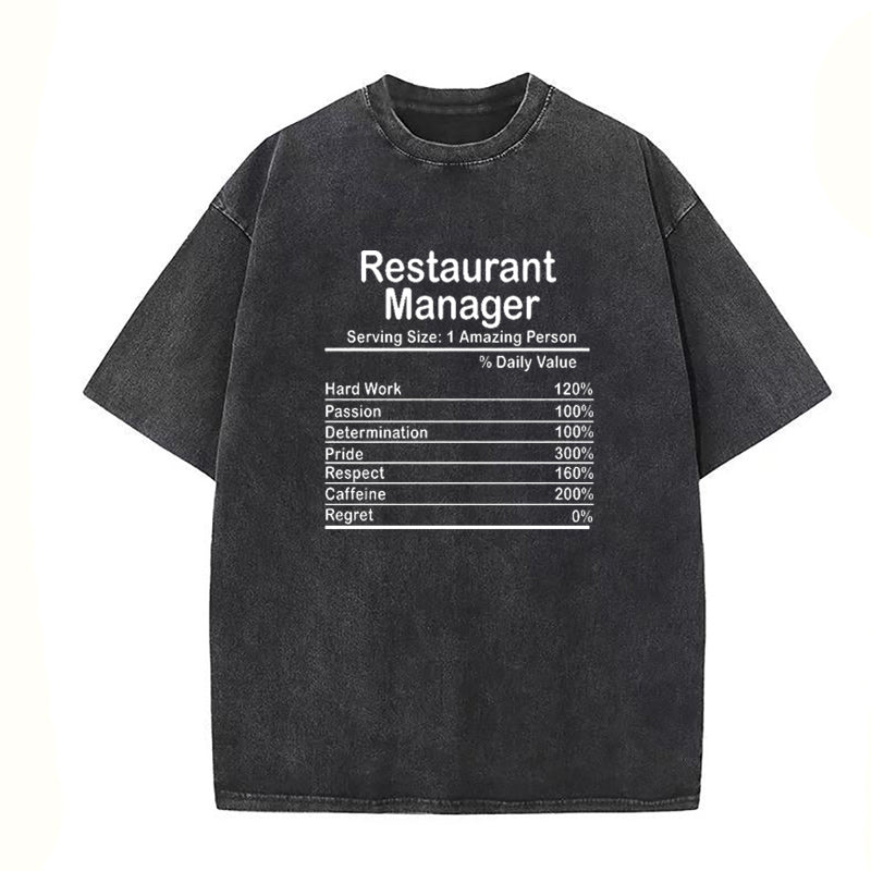 Restaurant Manager Unisex Tee