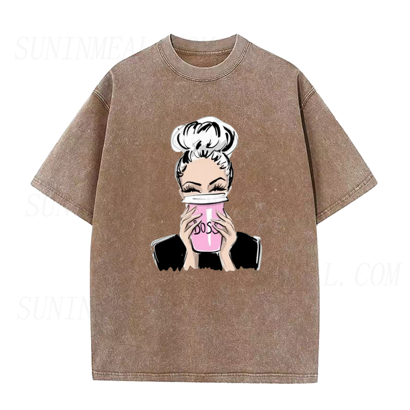 Coffee Drinking Boss Lady Tee