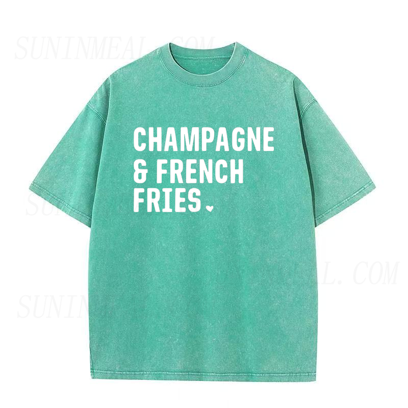 Champagne & French Fries Unisex Tee