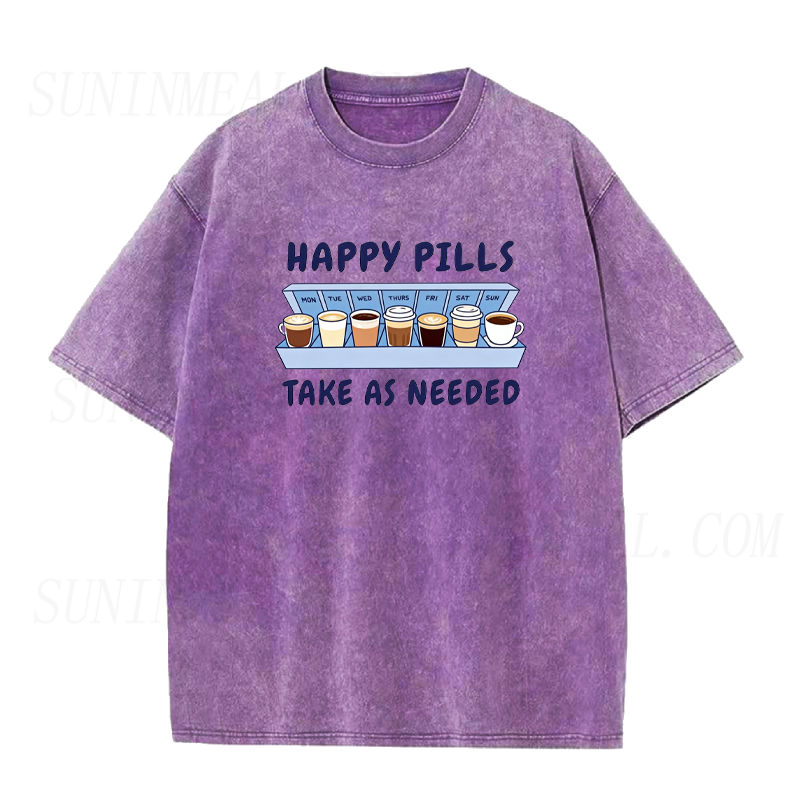 Happy Coffee Pills Take As Needed Unisex Tee