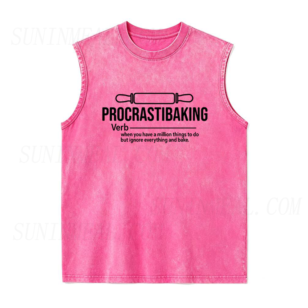 Procrastibaking Unisex Tank Top
