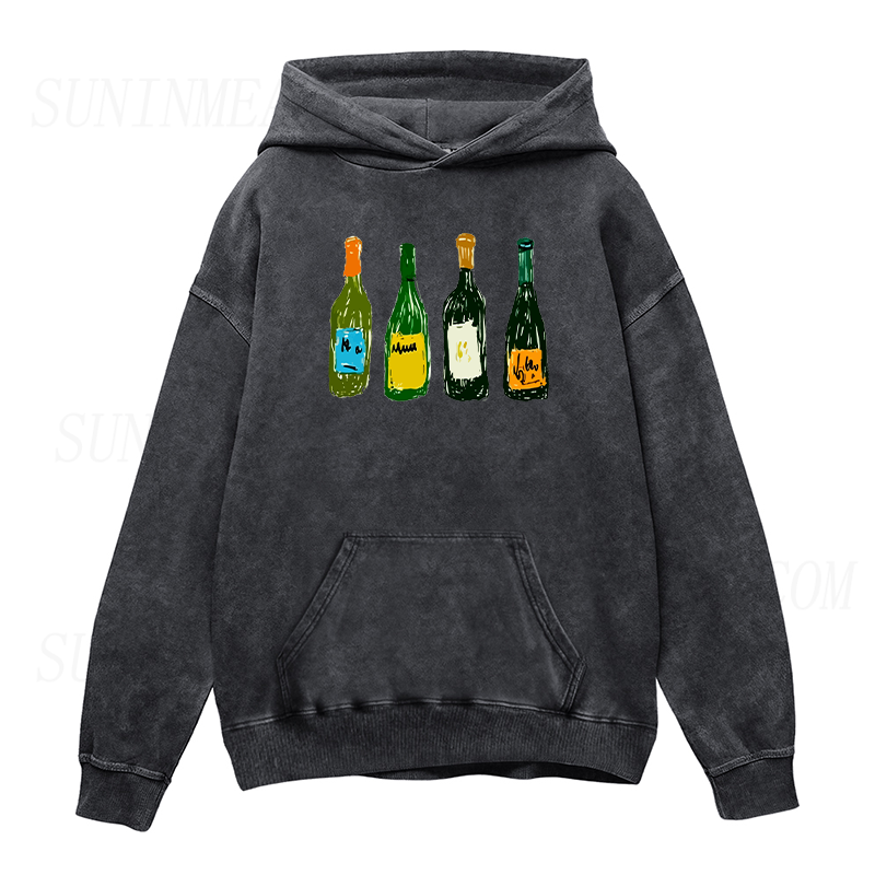 Wine Bottles Unisex Hoodie