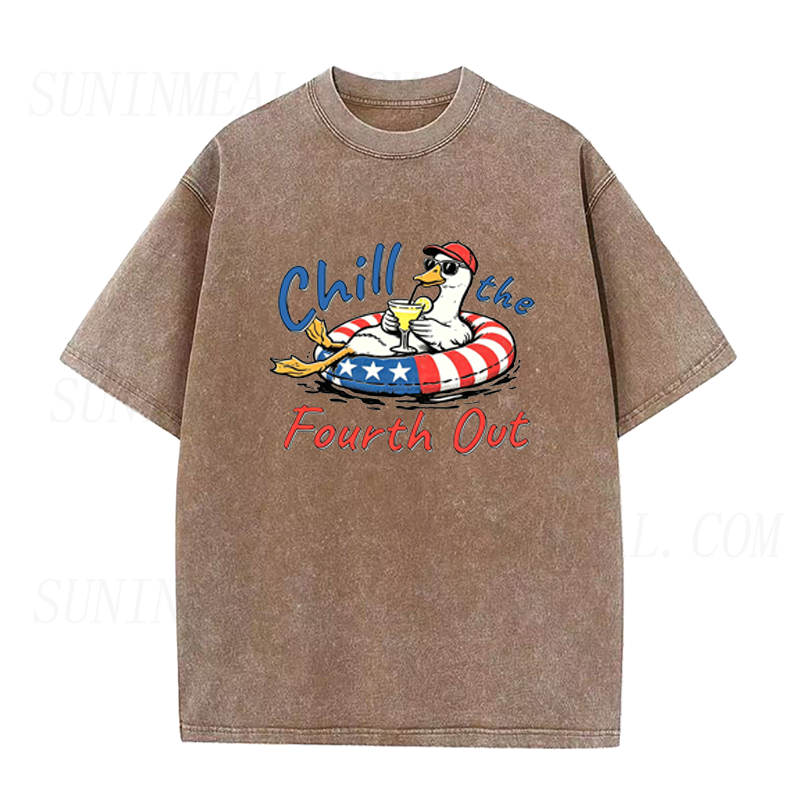 Chill The Fourth Out Duck Unisex Tee