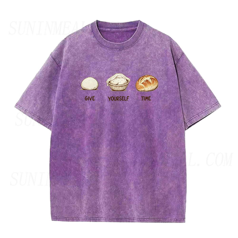 Give Yourself Time Bread Rising Graphic Unisex Tee
