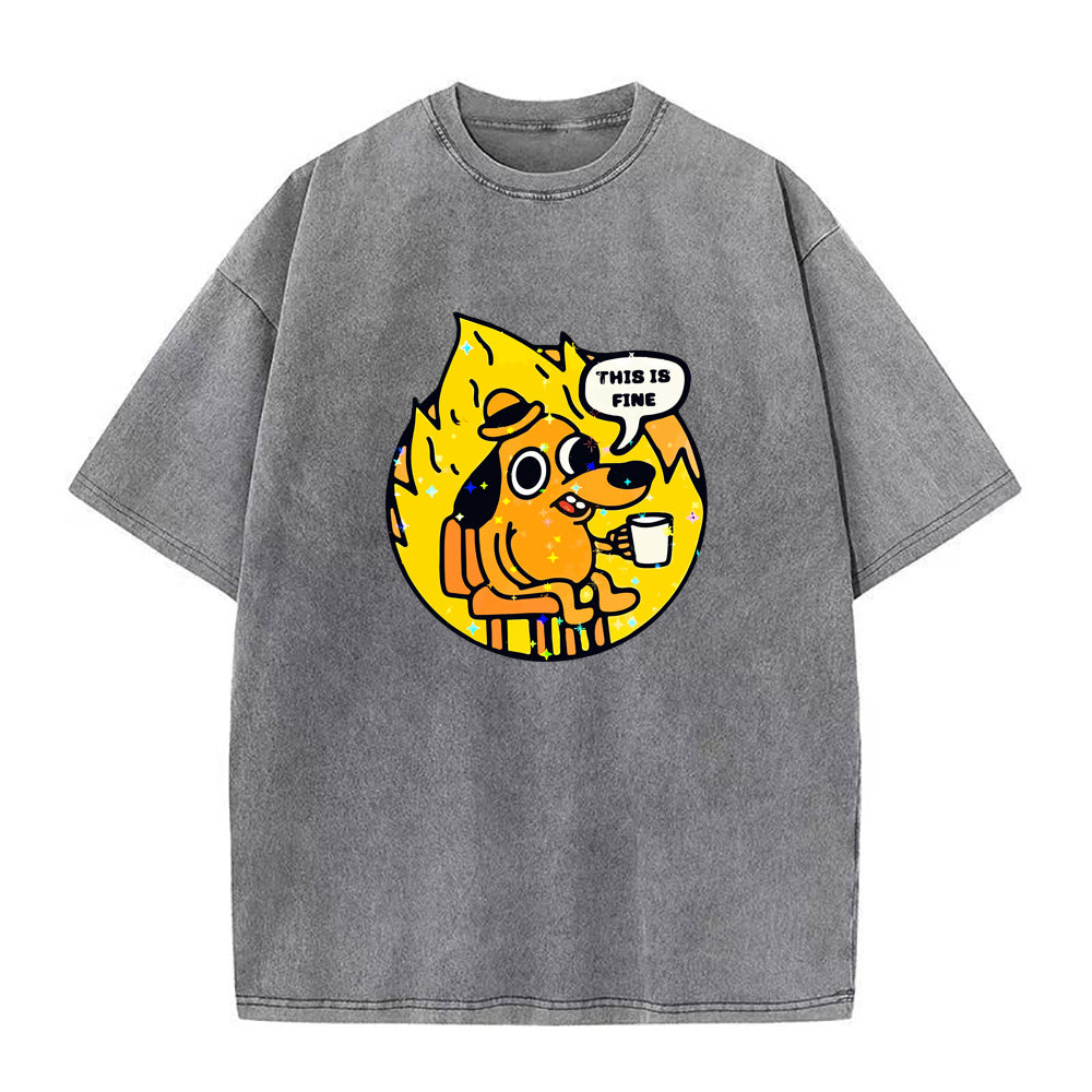 this is fine Unisex Tee