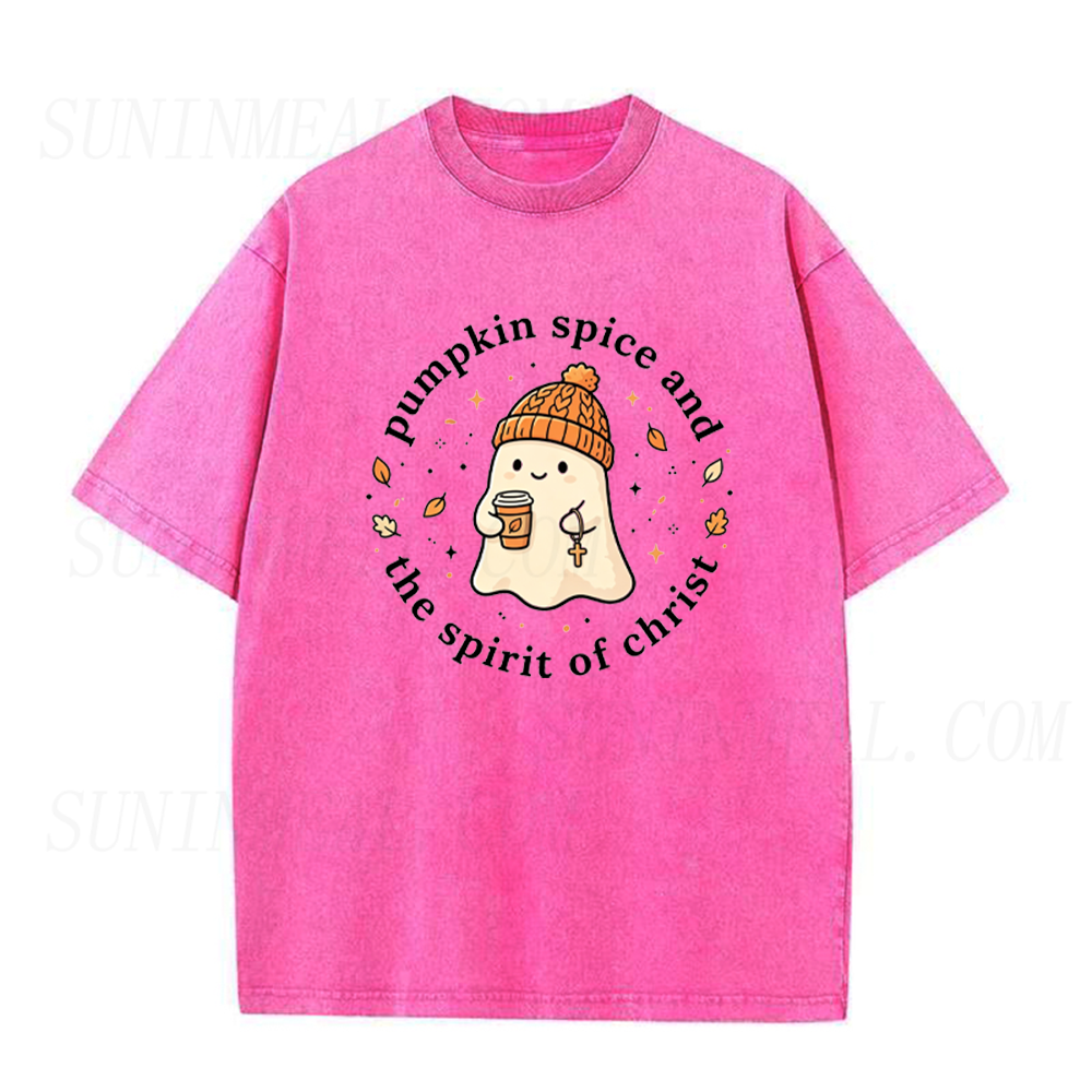 Pumpkin Spice and The Spirit of Christ Ghost Unisex Tee