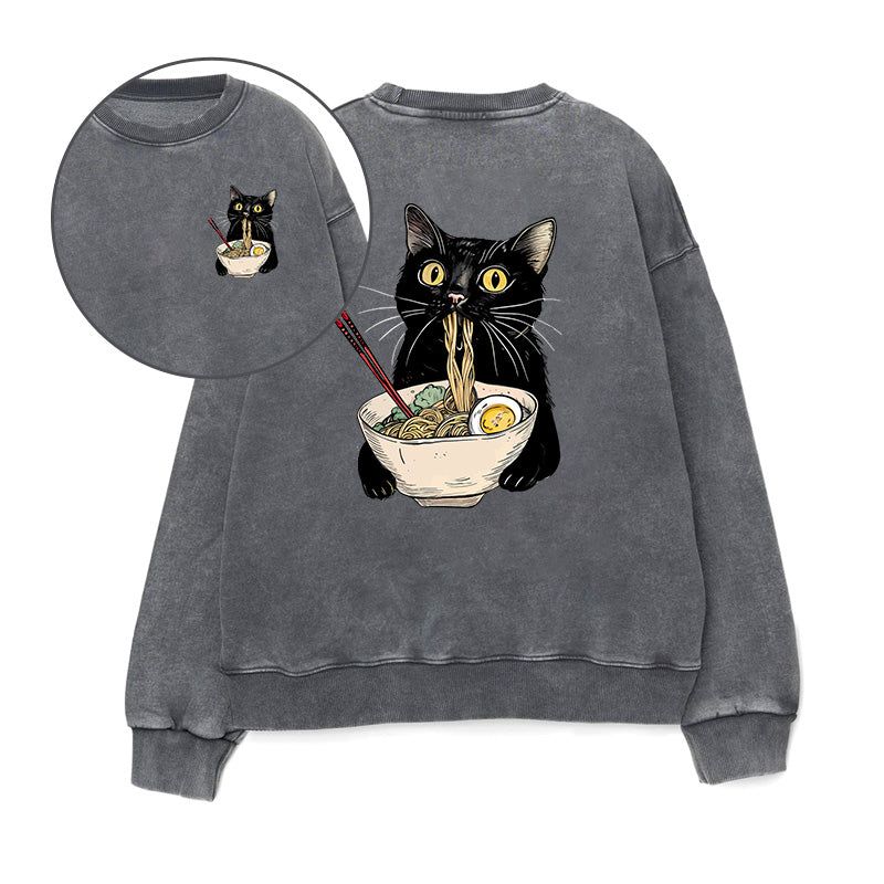 Ramen Cat Unisex Crewneck Sweatshirt