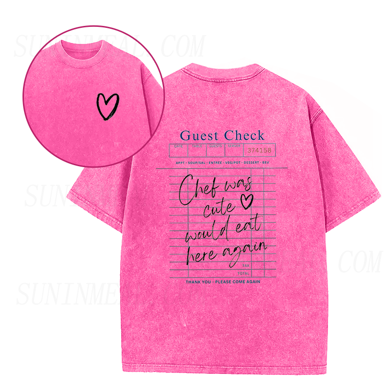 Chef Was Cute Would Eat Here Again Unisex Tee