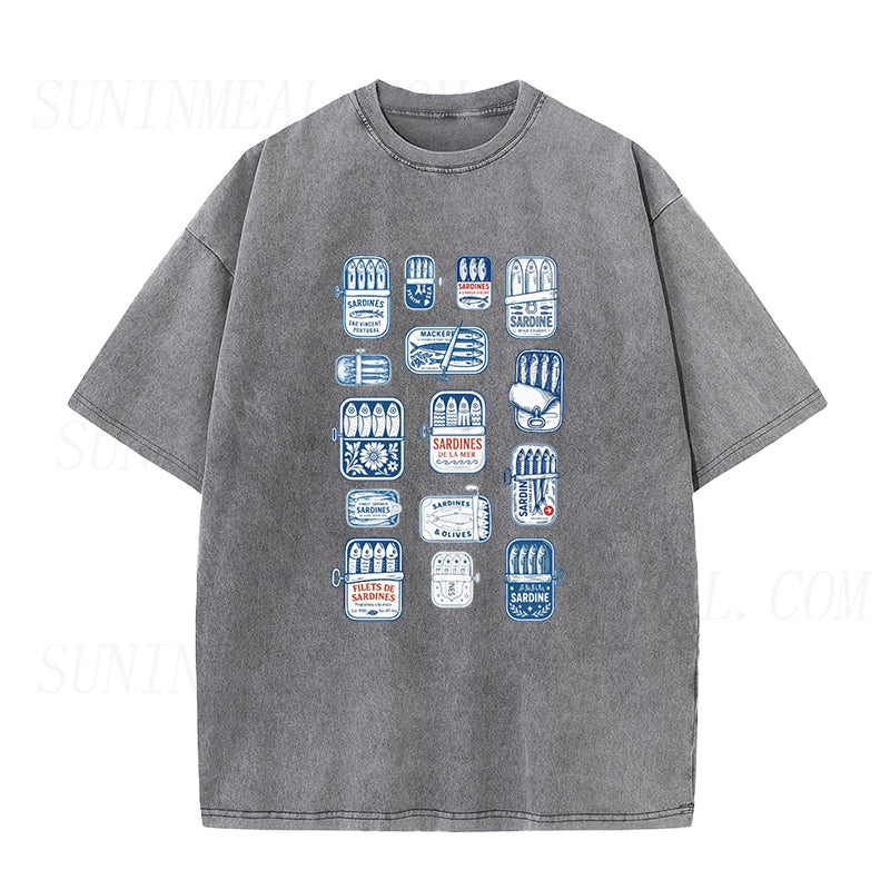 Retro Sardine Can Unisex Tee