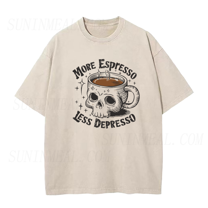 モア・エスプレッソ・レス・デプレッソ ユニセックスTシャツ